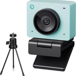 Streaming-Equipment – OBSBOT Meet SE 1080P 100FPS Webcam for PC, USB Webcam with AI Tracking, Microphone, Tripod, Staggered HDR, Beauty Mode, Plug & Play Streaming Camera for Laptop/Desktop, Conferences, Green