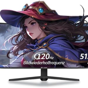 Gaming PC & Gaming Monitors – CRUA 49 inch Curved Gaming Monitor | DQHD (5120 x 1440), 120Hz, 1500R, 32:9, AMD FreeSync, 120% sRGB, Ultra Wide Screen Monitor, HDMI 2.1 and DP 1.4, Wall Mounted – Black