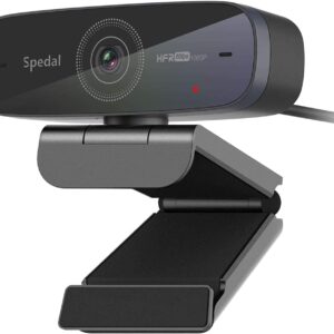 Streaming-Equipment – Spedal Webcam 1080P 60FPS with Auto Focus, Stereo Microphone, Ideal for Streaming, Video Calls & Conferences, Compatible with Windows, Mac OS, OBS, Zoom