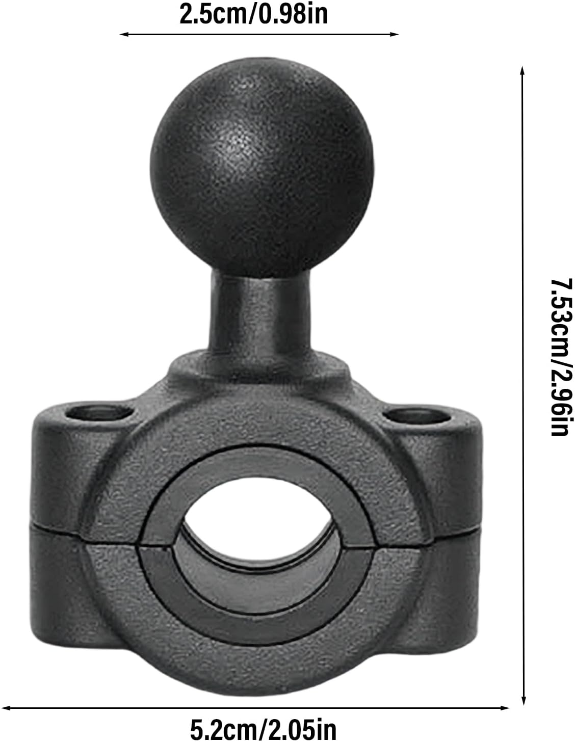 Streaming-Equipment - Kugelhalterung, rutschfeste verstellbare Winkelhalterung, 2,5 cm Metall-Kamerahalterung, Stahllegierung, Gleitschiene, Live-Streaming-Fotografie-Zubehör, Videoaufnahme-Studio, Außen- und Innenbereich – Bild 2