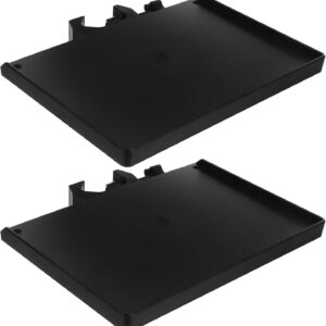 Streaming-Equipment – GARVALON 2 Stück Pack Mikrofonstativablage mit Klemmhalterung für 25mm Rohre Ablage für Soundkarte und Zubehör Universell für Streaming Live Auftritte