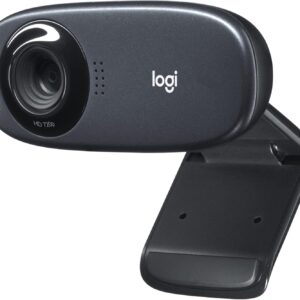 Webcam – Logitech C310 Webcam, HD 720p, 60 ° field of view, Fixed focus, exposure compensation, USB port, noise reduction, universal mount, for Skype, FaceTime, hangouts, etc. PC / Mac / ChromeOS / Android