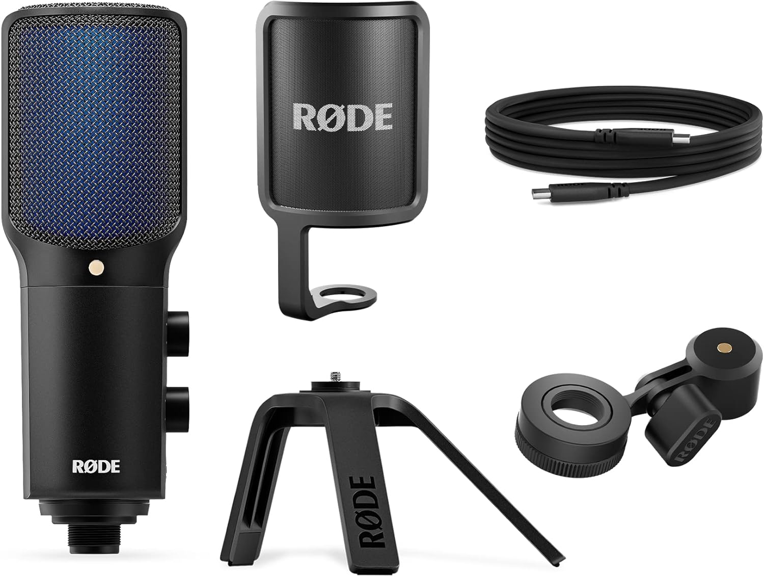 Streaming-Equipment - RØDE NT-USB+ Professional USB Microphone for Professional Audio Recording Directly to Computer or Mobile Device, Black – Bild 3