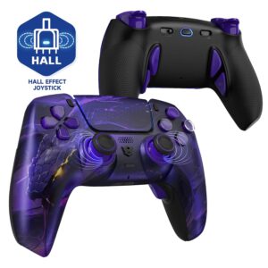 Gaming Consoles & Controllers – HEXGAMING Phantom Pro Wireless Gaming Controller for PS5/PC/Mobile, Upgrade Remap Paddles & Instant Triggers & 8 Swap Joysticks, Elite Gamepad with Hall Effect Stick Module Edition Orochi