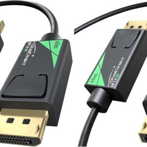 Gaming PC & Gaming Monitors – KabelDirekt – 8K / 60Hz DisplayPort Kabel, DP 1.4 – 5m – Slim DP Kabel mit 4,5mm Durchmesser, für Gaming PCs/Laptops, hochauflösende 4K / 8K Gaming Monitore und ultraschnelle 144Hz / 165Hz / 240Hz
