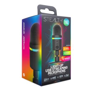 Streaming-Equipment – STEALTH Illuminated LED USB Streaming Microphone with Noice Cancelling Function