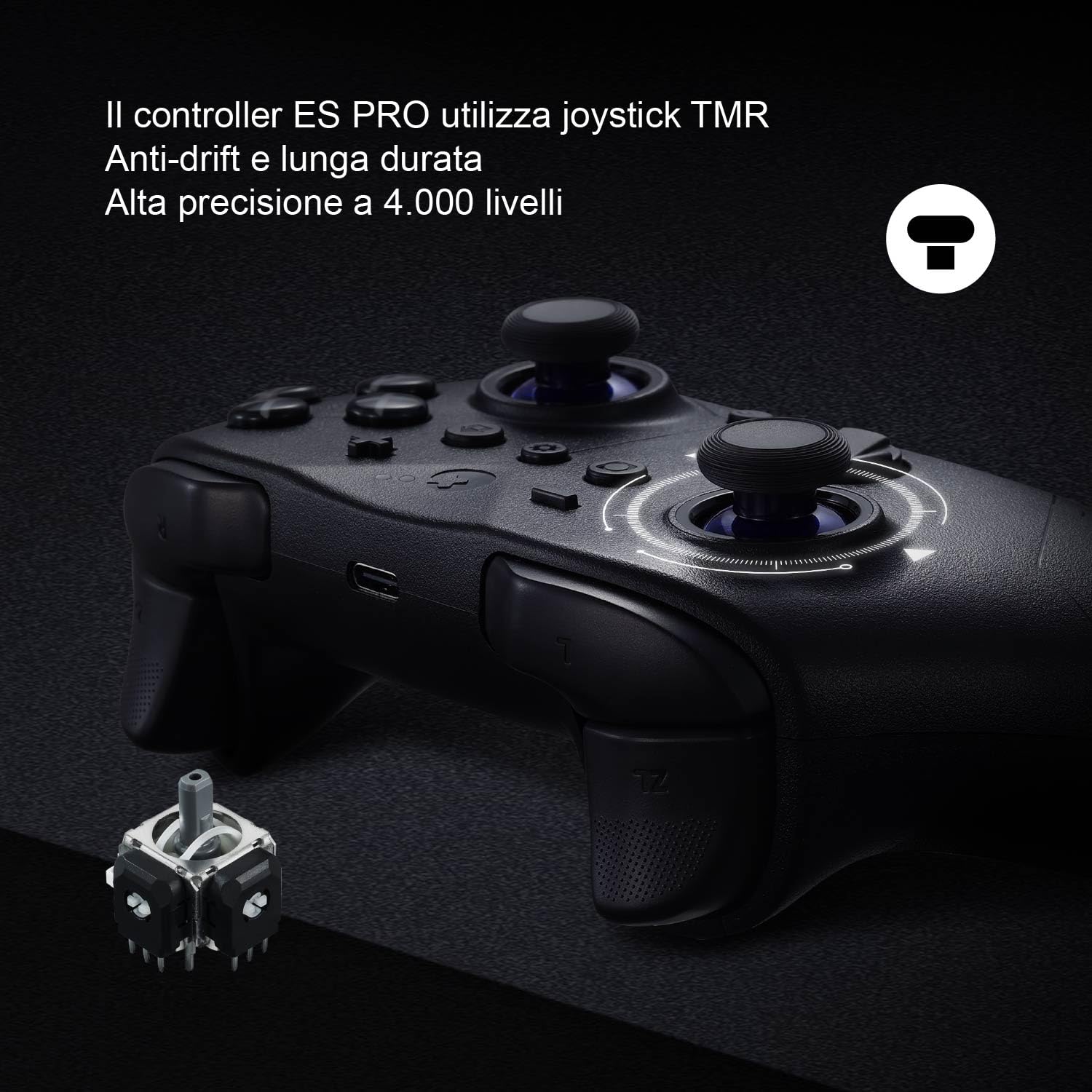Gaming Consoles & Controllers - GuliKit ES PRO Wireless PC Gaming Controller für Switch 1/2, Windows/Android/Mac/Steam Deck mit 3,25ms Niedrige Latenz, Magnetische TMR-Joysticks, Switch1/2 Wake-Up, Taktiles Switch-D-Pad (Schwarz) – Bild 6