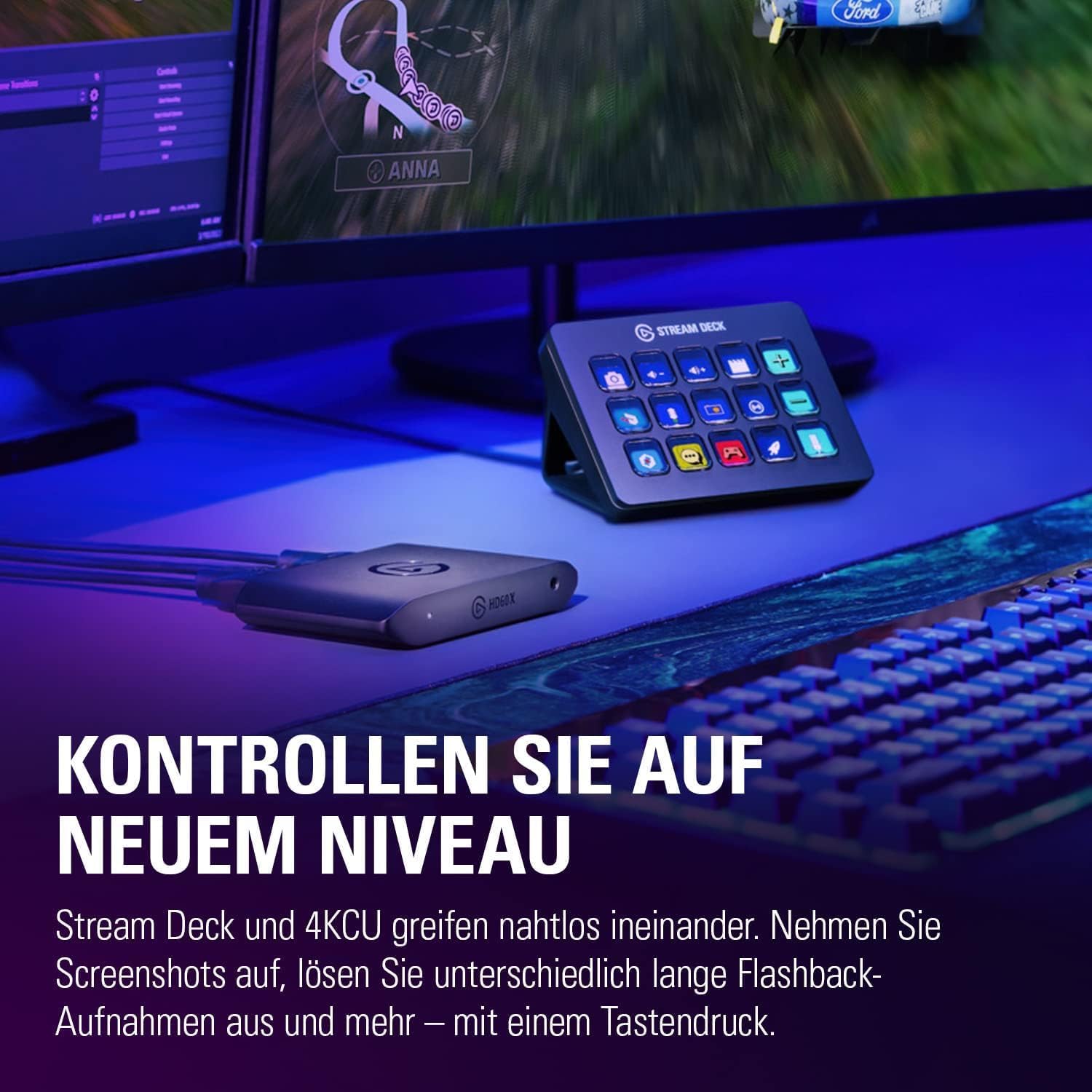 Streaming-Equipment - Elgato HD60 X - Stream and record in 1080p60 HDR10 or 4K30 with ultra-low latency on PS5/Pro, PS4/Pro, Xbox Series X/S, Xbox One X/S, OBS and more programs, PC and Mac – Bild 9