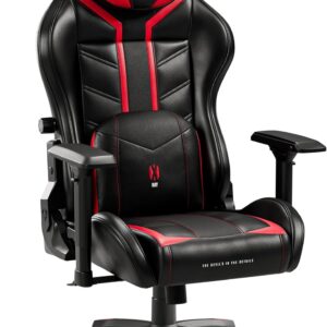 Gaming Chairs – Diablo X-Ray Gaming Chair, Office Chair, 3D Armrests, Ergonomic Design, HQ Faux Leather, Perforated, Rocker Function