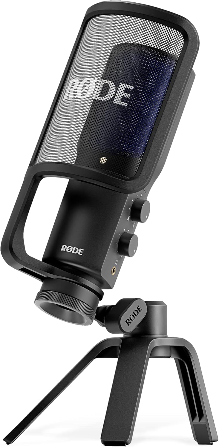 Streaming-Equipment - RØDE NT-USB+ Professional USB Microphone for Professional Audio Recording Directly to Computer or Mobile Device, Black – Bild 2