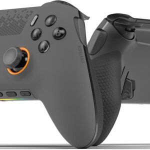 Gaming Consoles & Controllers – SCUF ENVISION PRO Wireless PC-Gaming-Controller – Fünf Abnehmbare G-Tasten – Abnehmbare Back-Paddles – Instant Triggers – iCUE-Kompatibel – Stahlgrau