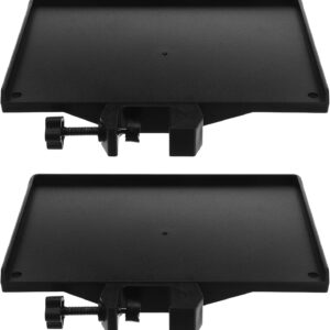Streaming-Equipment – Mobestech 2 Stück-pack Mikrofonklemme mit Ablage für 25mm Rohre Flexible Mikrofonhalterung aus Robustem Kunststoff für Soundkarten und Zubehör bei Live Streaming und Recording