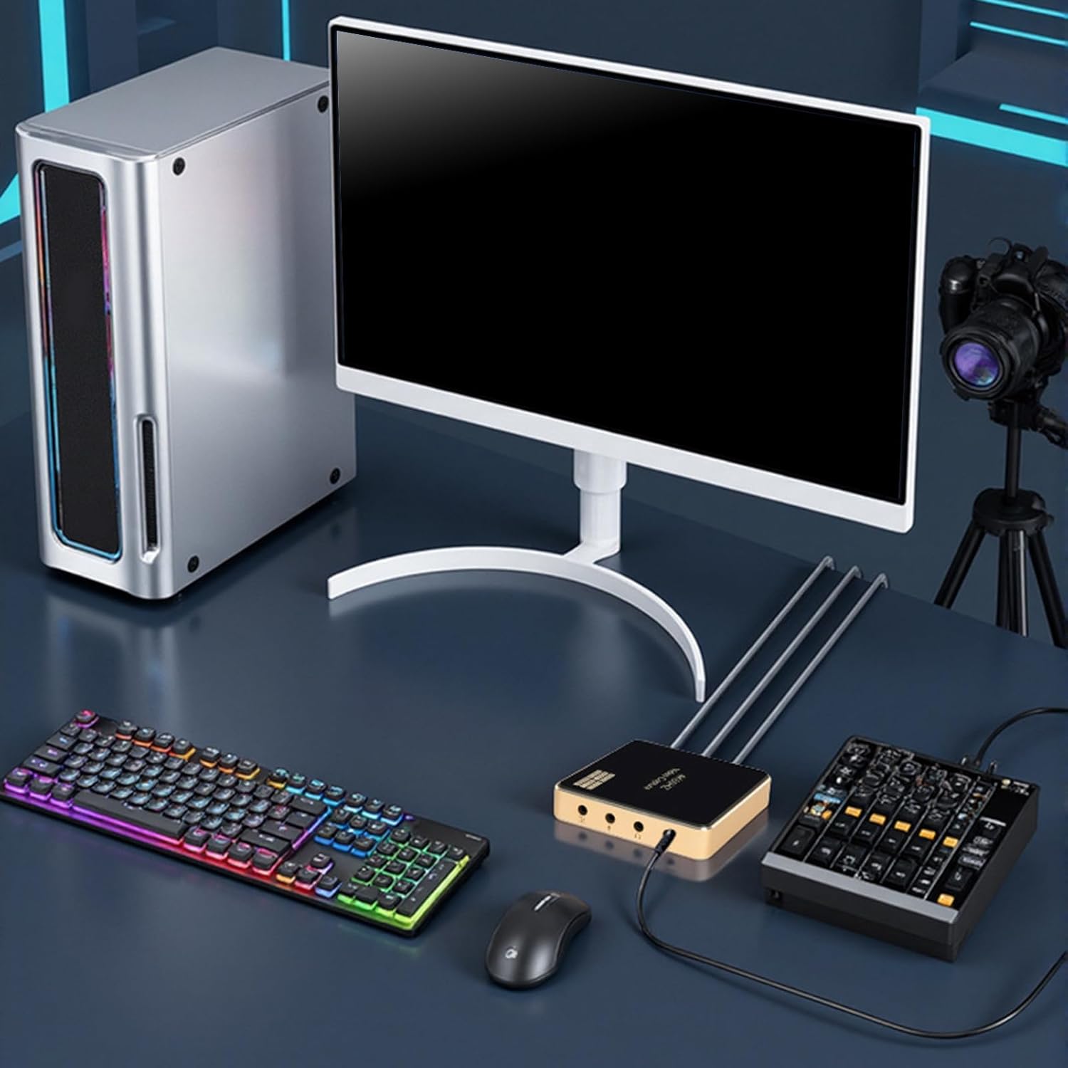 Streaming-Equipment - Metal 4K60FPS Card USB 3.0 Setup Multisystem Compatible Streaming Accessories Compatible Card – Bild 2