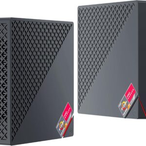 Gaming PC & Laptops – NiPoGi AM06 PRO Mini PC 32GB DDR4 1024GB M.2 SSD, АMD Ryzen 7 5825U (8C/16T, up to 4.5GHz) Mini Desktop Computer W-11 Pro, WiFi 6, Dual LAN, 4K Triple Display Micro PC with VESA for School/Office/HTPC