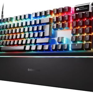 Gaming Tastatur & Maus – SteelSeries Apex Pro Gen 3 Gaming Keyboard – Hall Effect Switches OmniPoint 3.0 – Adjustable Trigger Range – GG QuickSet with Presets – Rapid Trigger – Protection Mode – Rapid Tap/SOCD – German Layout