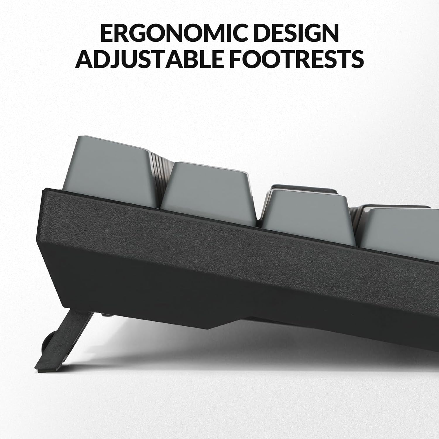 Gaming Tastatur & Maus - Rii Gaming Keyboard, 60% Mechanical Gaming Keyboard, Rechargeable RGB Keyboard with Bluetooth/Wired USB-C/2.4GHz, Linear Red Switch, PBT Keycaps, QMK/VIA for – Bild 6