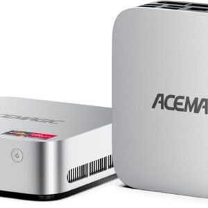 Gaming PC & Laptops – ACEMAGIC M1 Mini PC, AMD Ryzen 7 6800H (8C/16T, up to 4.7Ghz), 16GB DDR5 (4800MT/s) 512GB M.2 SSD Windows 11 Pro Mini PC with AMD Radeon 680M | 4K Triple Display | Type-C | WiFi6 | BT5.2