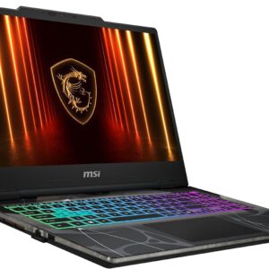 Gaming PC & Laptops – MSI Cyborg 15 Gaming Laptop, 15.6 Inch Full HD 144Hz Display, Intel Core 7 240H, NVIDIA GeForce RTX 5060, 16GB DDR5, 1TB SSD, Windows 11 Home, QWERTZ Keyboard, Black, B2RWFKG-068