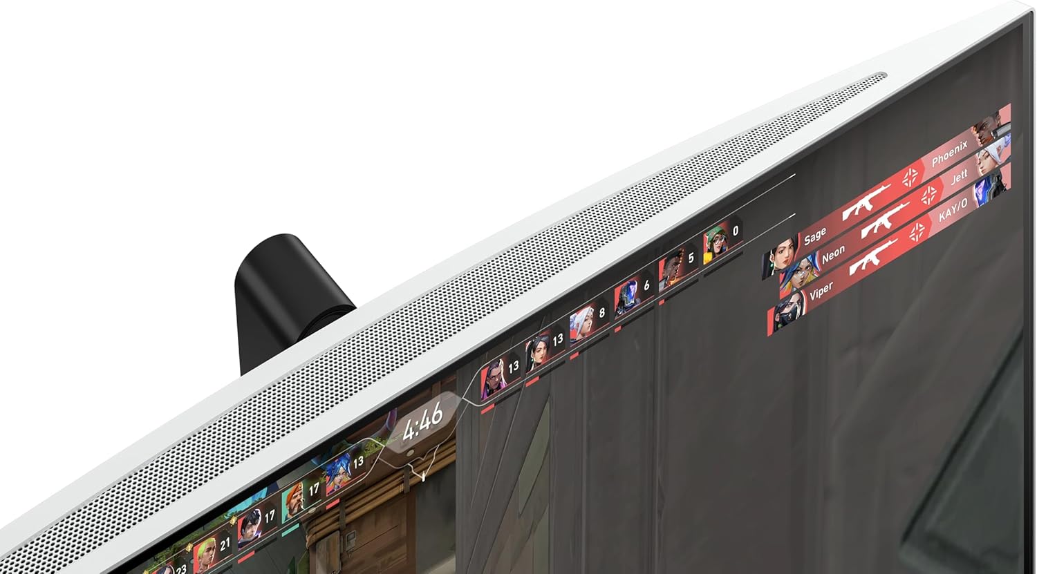 Gaming PC & Gaming Monitors - HP Omen Transcend Gaming Monitor with 240 Hz, 31.5 Inch 4K UHD OLED, 0.03 ms Response Time, HyperX Audio, aRGB Lighting, Adjustable Base, Omen Tempest Cooling, OSD Button, USB-C, White – Bild 17