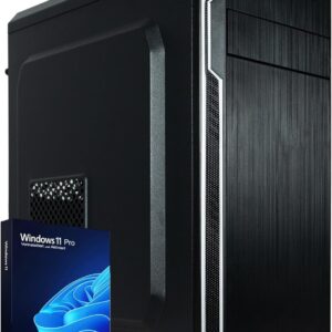 Gaming PC & Laptops – GREED Multimedia PC with Intel Core 12th Gen – Fast Calculator + Computer for Office & Home Office with 4.3 GHZ, 16GB RAM/Memory – 240GB SSD + 1TB HDD – DVD+RW – USB 3.0 – WLAN, Windows 11 Pro