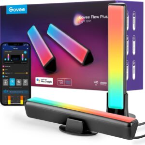 Streaming-Equipment – Govee Flow Plus Smart Lightbar, Gaming Lamp, Works with Alexa and Google Assistant, RGBICWW, WiFi, LED, TV Backlight Sync with Music, LED Ambient Light for Gaming, PC, TV