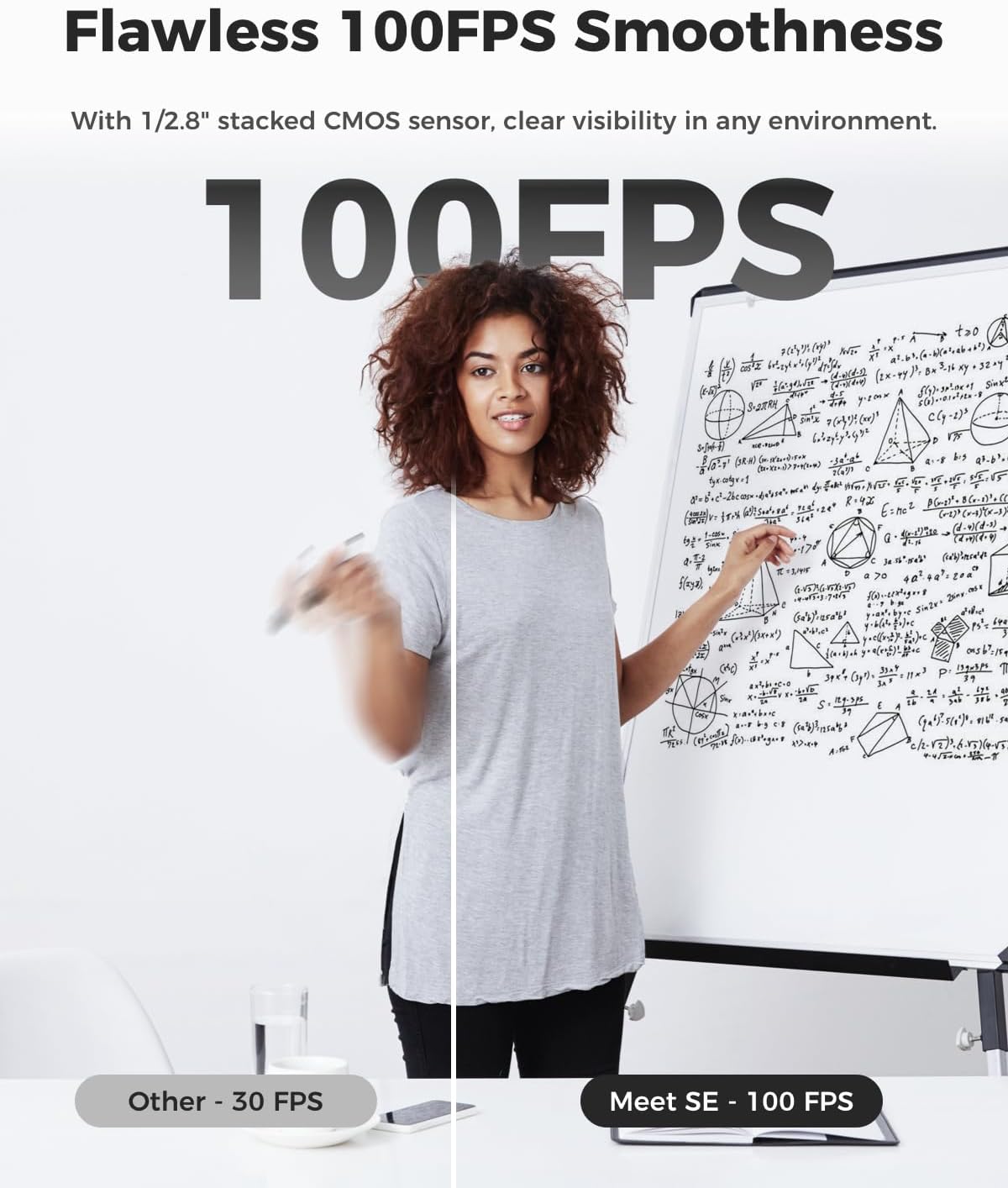 Streaming-Equipment - OBSBOT Meet SE 1080P 100FPS Webcam for PC, USB Webcam with AI Tracking, Microphone, Tripod, Staggered HDR, Beauty Mode, Plug & Play Streaming Camera for Laptop/Desktop, Conferences, Green – Bild 2