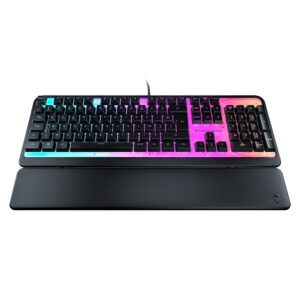 Gaming Tastatur & Maus – Turtle Beach Magma RGB Gaming Keyboard with Membrane Keys, Advanced Anti-Ghosting, RGB Lighting, Customizable, Removable Palm Rest – Black