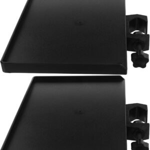 Streaming-Equipment – BESPORTBLE Pack of 2 Microphone Stand Shelf with Table Clamp Holder for 25 mm Stand Tubes Multifunctional Microphone and Sound Card Tray for Live Streaming and Studio