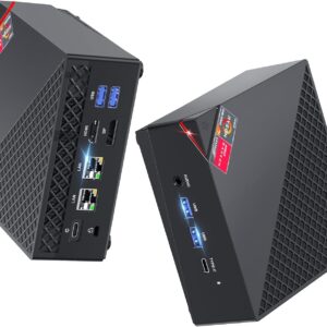 Gaming PC & Laptops – ACEMAGICIAN AM06 Pro Mini PC, AMD Ryzen 7 7730U (8C/16T, up to 4.5Ghz), 16GB DDR4 512GB M.2 SSD Mini Computer with W11 PRO | 4K Triple Display | Type-C | Dual Ethernet | WiFi 6 | BT 5.2