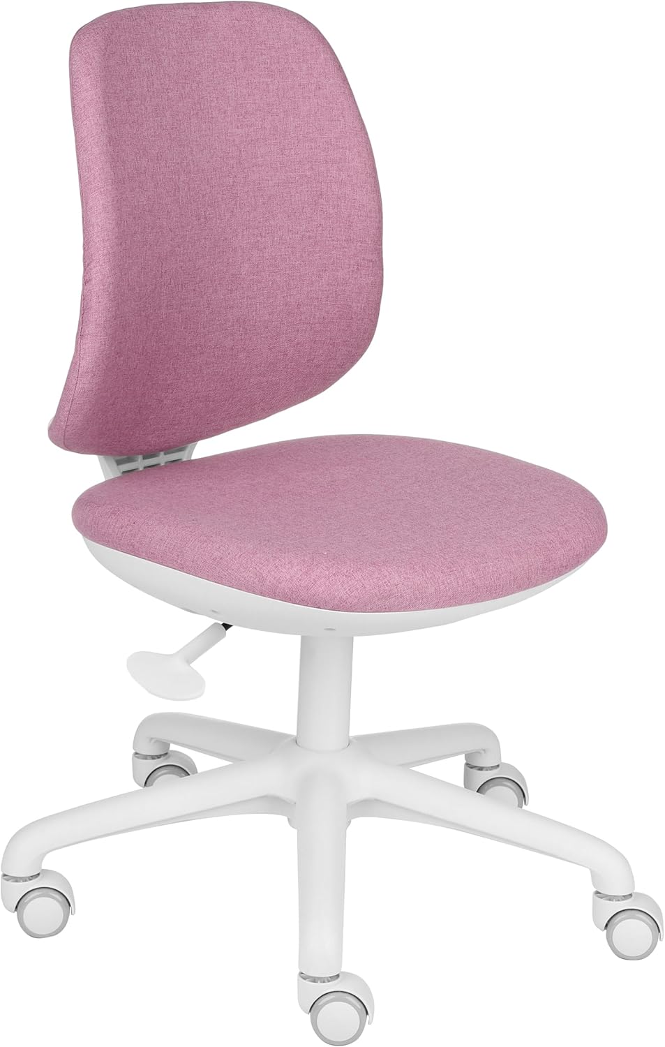 Gaming Chairs - Active White Swivel Chair for Children and Teenagers, Backrest with Depth Adjustment, Ergonomic Grooves on the Backrest, Maximum Load up to 150 kg, Correct Sitting Posture. (White/Rose) – Bild 4