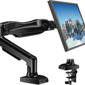 Gaming PC & Gaming Monitors – HUANUO 17-30 inch monitor mount gas spring arm 360° rotatable for LED LCD screen, 2 mounting options, VESA 75/100