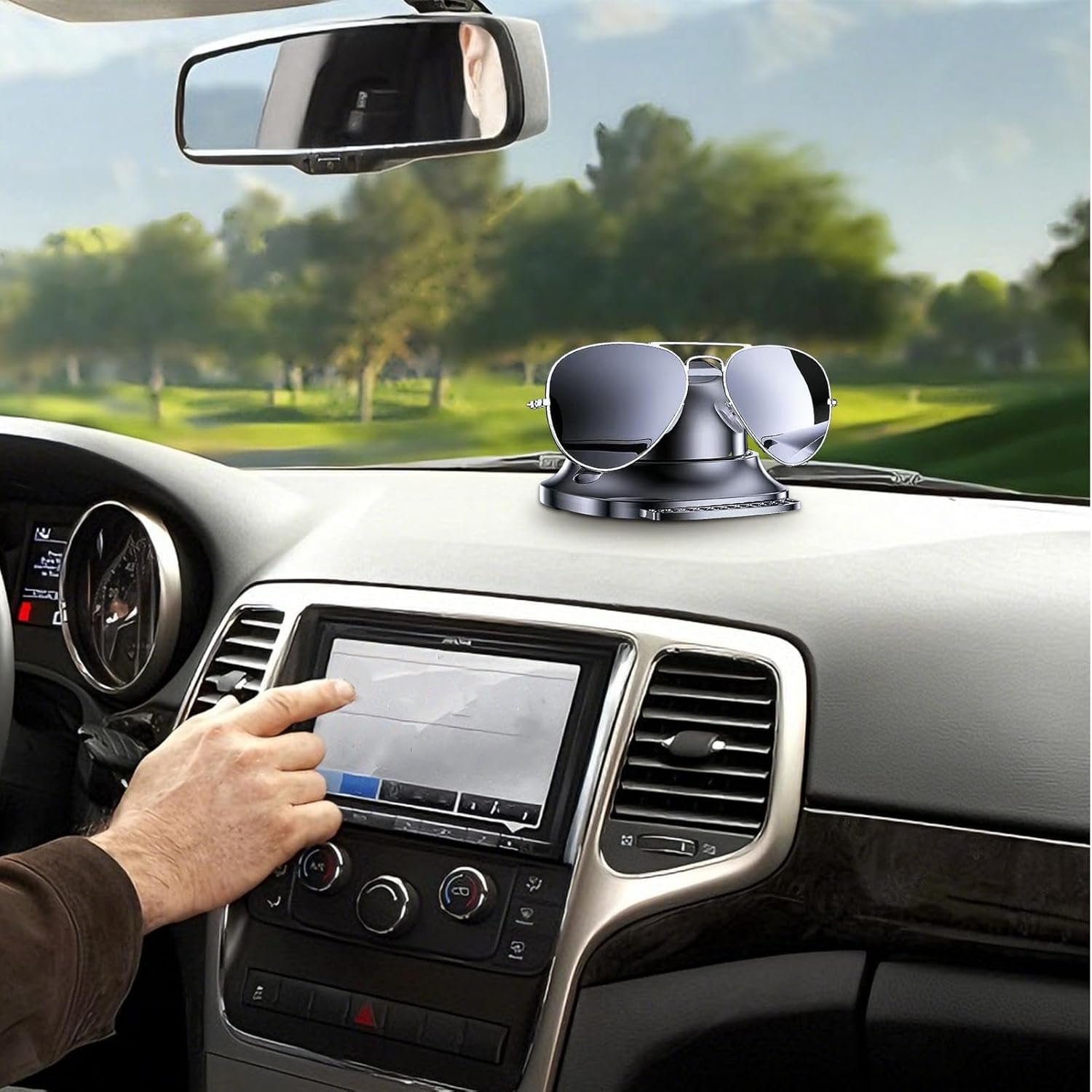 Streaming-Equipment - Car Smartphone Holder - 360 Degree Rotating Mounts for Vehicles | Car Dashboard Mobile Phone Holder with Parking Sign, for Music Control Video Streaming as well as Daily Commuting and – Bild 2