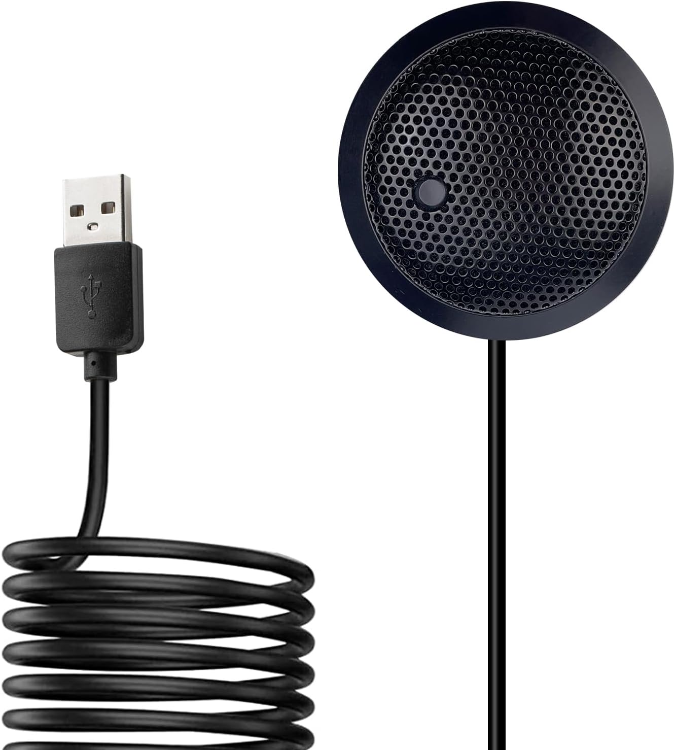 Streaming-Equipment - USB Conference Microphone, USB Microphone for Computer, 360° Omnidirectional Condenser PC Laptop Microphone with Mute Button for Online Meeting/Class, Zoom Call, Chats, Streaming, Plug & Play