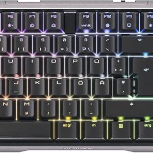 Gaming Tastatur & Maus – CHERRY MX 3.0S Wireless Mechanical Gaming Keyboard with RGB Lighting, German Layout (QWERTZ), Bluetooth, Wireless or Wired Connection, MX RED Switches, Black