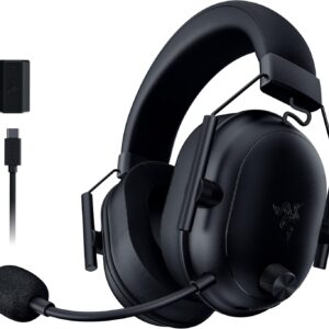 Gaming PC & Laptops – Razer BlackShark V2 HyperSpeed for PC, Wireless Ultra Light E-Sport Gaming Headset, HyperClear Super Broadband Mic, TriForce Titanium 50 mm Driver, Bluetooth, 280 g, Black