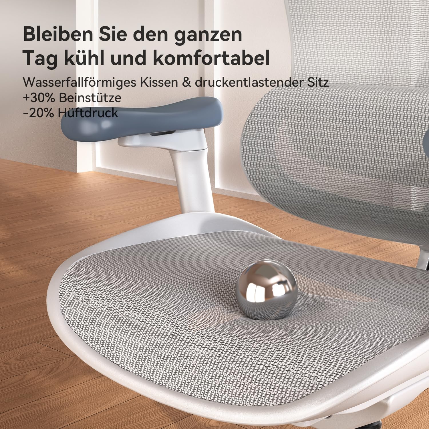 Gaming Chairs - SIHOO Doro C300 Ergonomic Office Chair with Ultra Soft 3D Armrests, Dynamic Lumbar Support for Home Office Chair, Adjustable Backrest – Bild 10