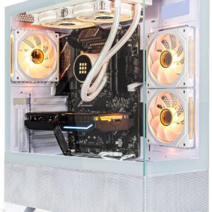 Gaming PC & Laptops – SYSTEMTREFF High-End Gaming PC White Intel Core i5-14600K 14×5.3GHz | Nvidia RTX 4070 12GB DX12 | 1TB M.2 NVMe | 32GB DDR5 RAM | WLAN Desktop Computer Calculator for Gamers, Gamers & Streamers