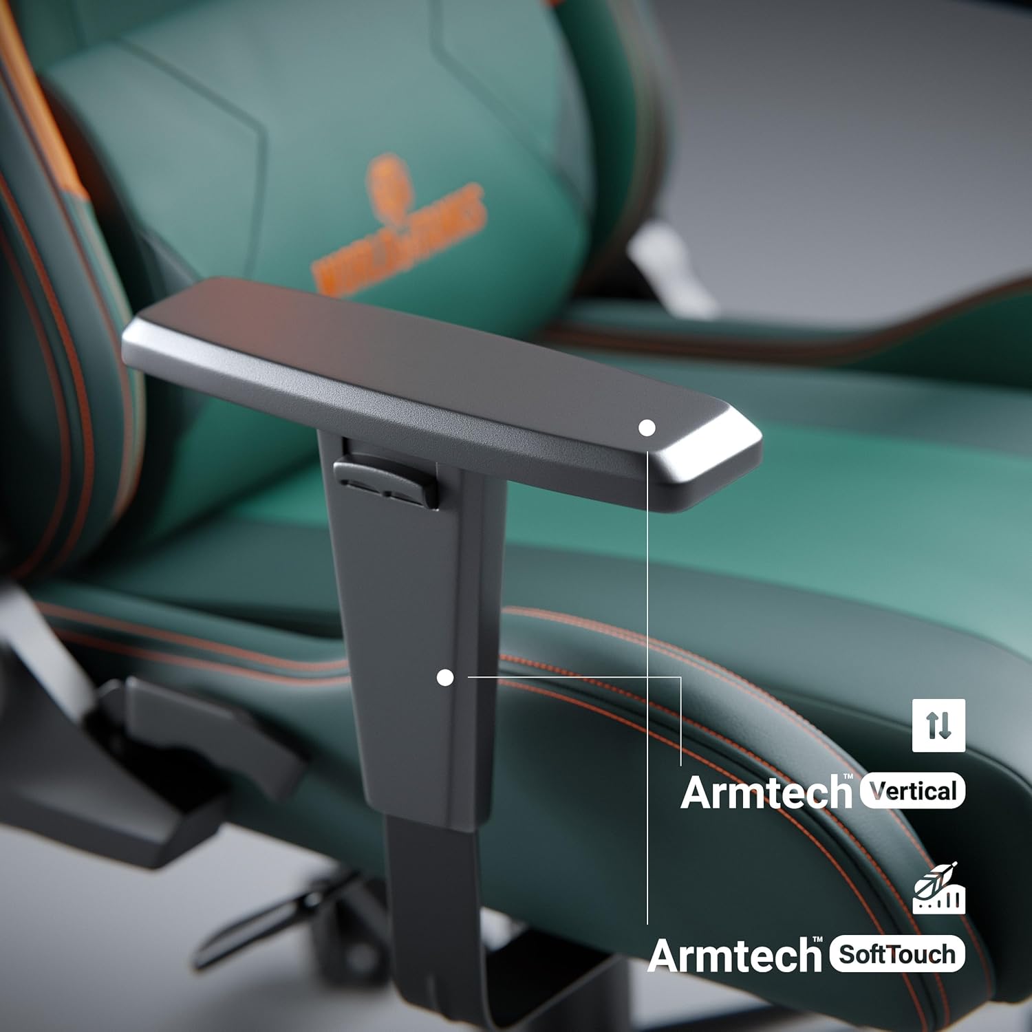 Gaming Chairs - Diablo X-One 2.0 Gaming Chair World of Tanks Office Chair Desk Chair Adjustable Armrests Ergonomic Design Neck/Lumbar Cushion Normal (L) – Bild 10