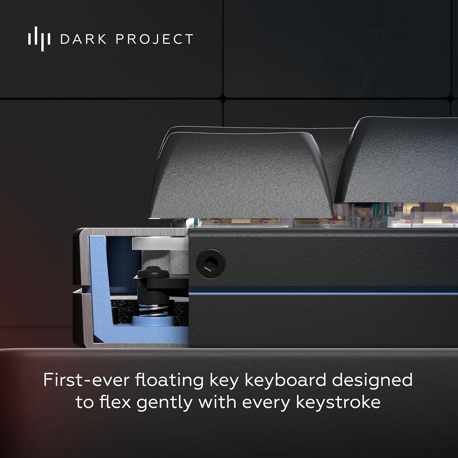 Gaming Tastatur & Maus - Dark Project ALU87A Midnight Mechanical Gaming Keyboard | ISO Multi | Hot-Swap | G3MS Zircon Speed Lubricated Switches | Greased Stabilizers | Flex Gasket Mount | Aluminium | TKL 80% | RGB – Bild 7