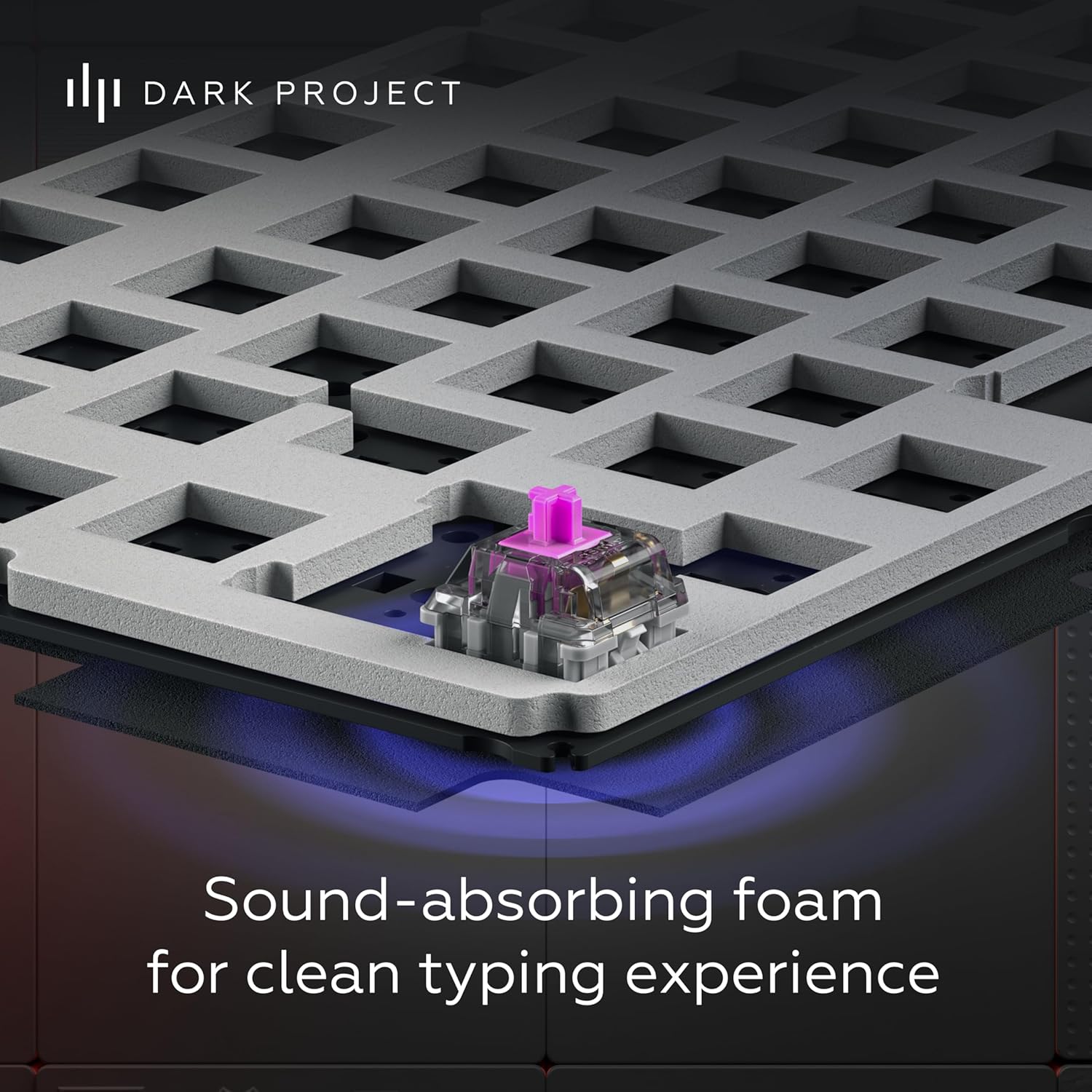 Gaming Tastatur & Maus - Dark Project ALU87A Midnight Mechanical Gaming Keyboard | ISO Multi | Hot-Swap | G3MS Zircon Speed Lubricated Switches | Greased Stabilizers | Flex Gasket Mount | Aluminium | TKL 80% | RGB – Bild 6