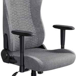 Gaming Chairs – Razer ISKUR V2 X Basic Gaming Chair with Integrated Lumbar Support (High Density Foam Padding, 2D Armrests, Soft Fabric) Grey