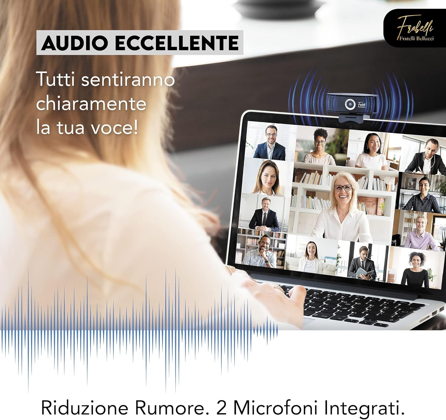 Webcam - Webcam PC with Microphone Audio Full HD Video Camera Cover Camera Privacy Camera Smart USB Cable Rotatable Professional Small for Streaming Video Conference Laptop Fixed Computer Windows Android – Bild 8