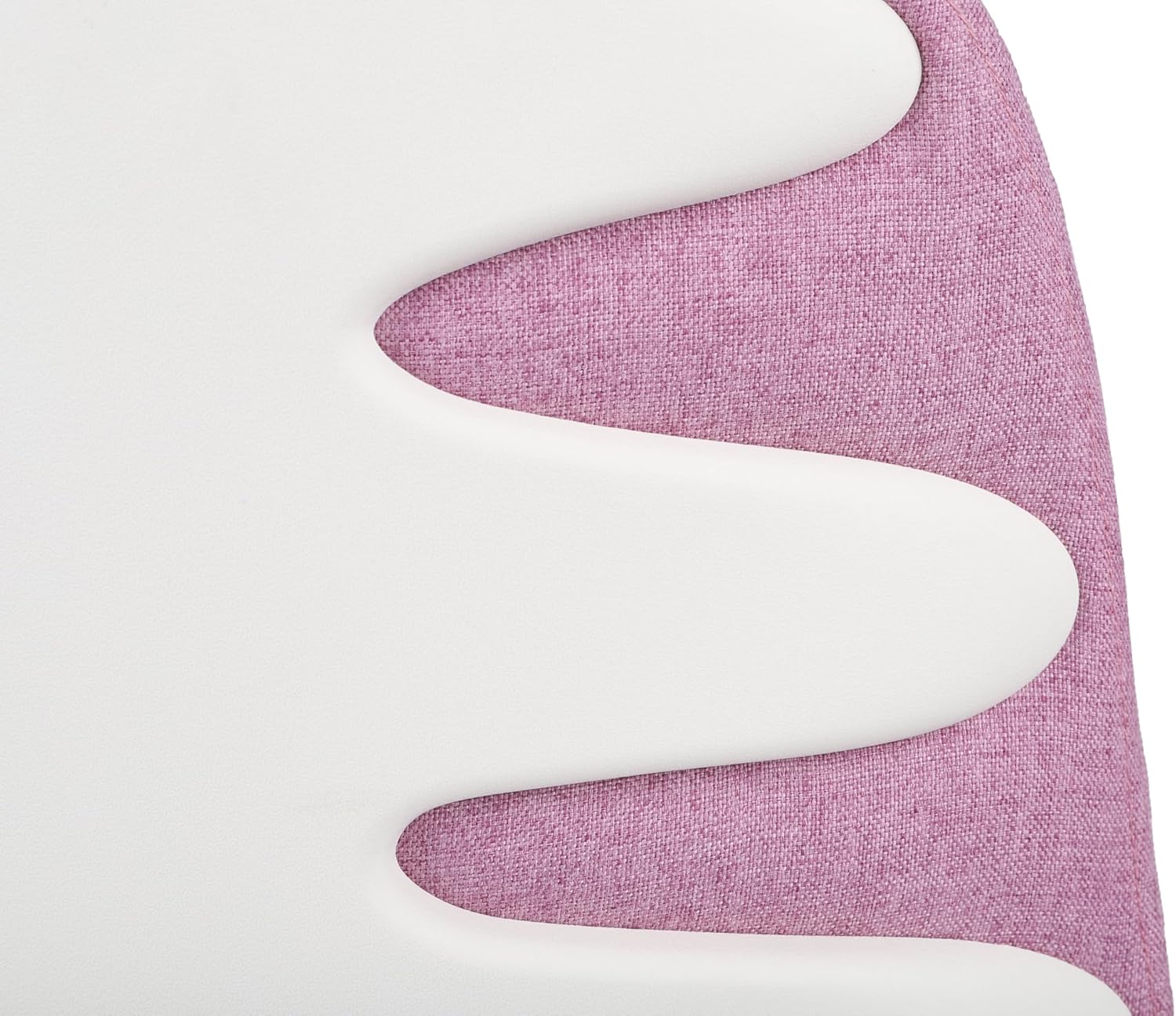 Gaming Chairs - Active White Swivel Chair for Children and Teenagers, Backrest with Depth Adjustment, Ergonomic Grooves on the Backrest, Maximum Load up to 150 kg, Correct Sitting Posture. (White/Rose) – Bild 6