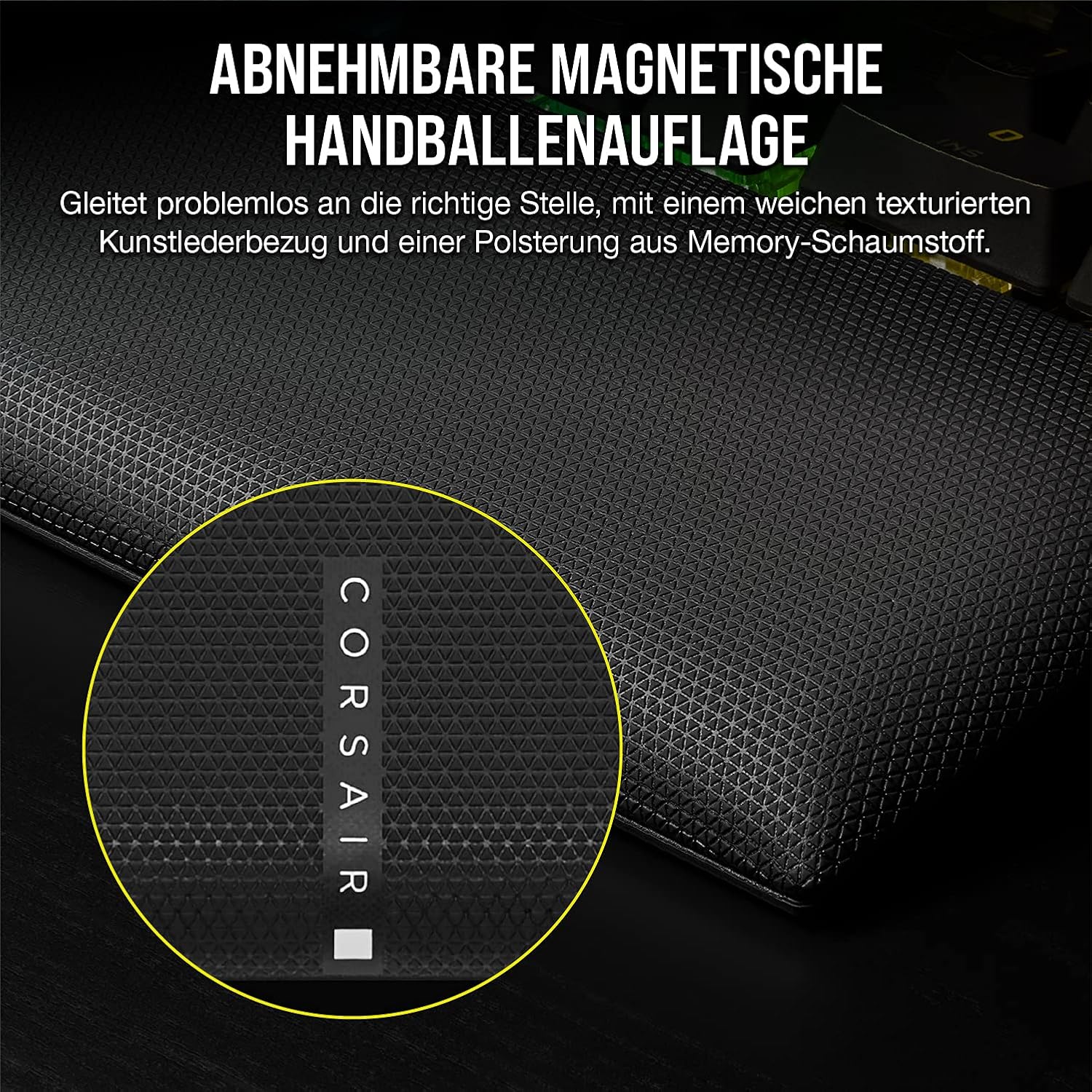 Gaming Tastatur & Maus - Corsair K100 RGB Optical Mechanical Gaming Keyboard, OPX Optical: Lightning-Fast and Linear, RGB Lighting, PBT Double Shot Keycaps, Supports Elgato Stream Deck, Qwertz Layout, Black – Bild 11