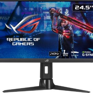 Gaming PC & Gaming Monitors – ASUS ROG Strix XG259CM | 24.5 Inch Full HD Gaming Monitor | 240 Hz, 1ms GtG, G-Sync Compatible, DisplayHDR 400 | Fast IPS Panel, 16:9, 1920×1080, DisplayPort, HDMI, USB-C, Ergonomic
