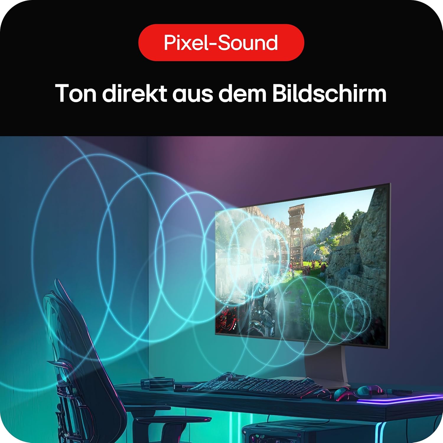 Gaming PC & Gaming Monitors - LG Ultragear™ 32GS95UE-B Gaming PC Monitor, 81.2 cm, OLED Panel, FHD Resolution, 4K (3840 x 2160), 0.03 ms GtG, 240Hz, DisplayHDR™ True Black 400, DCI-P3 98.5%, AMD FreeSync Premium Pro – Bild 3