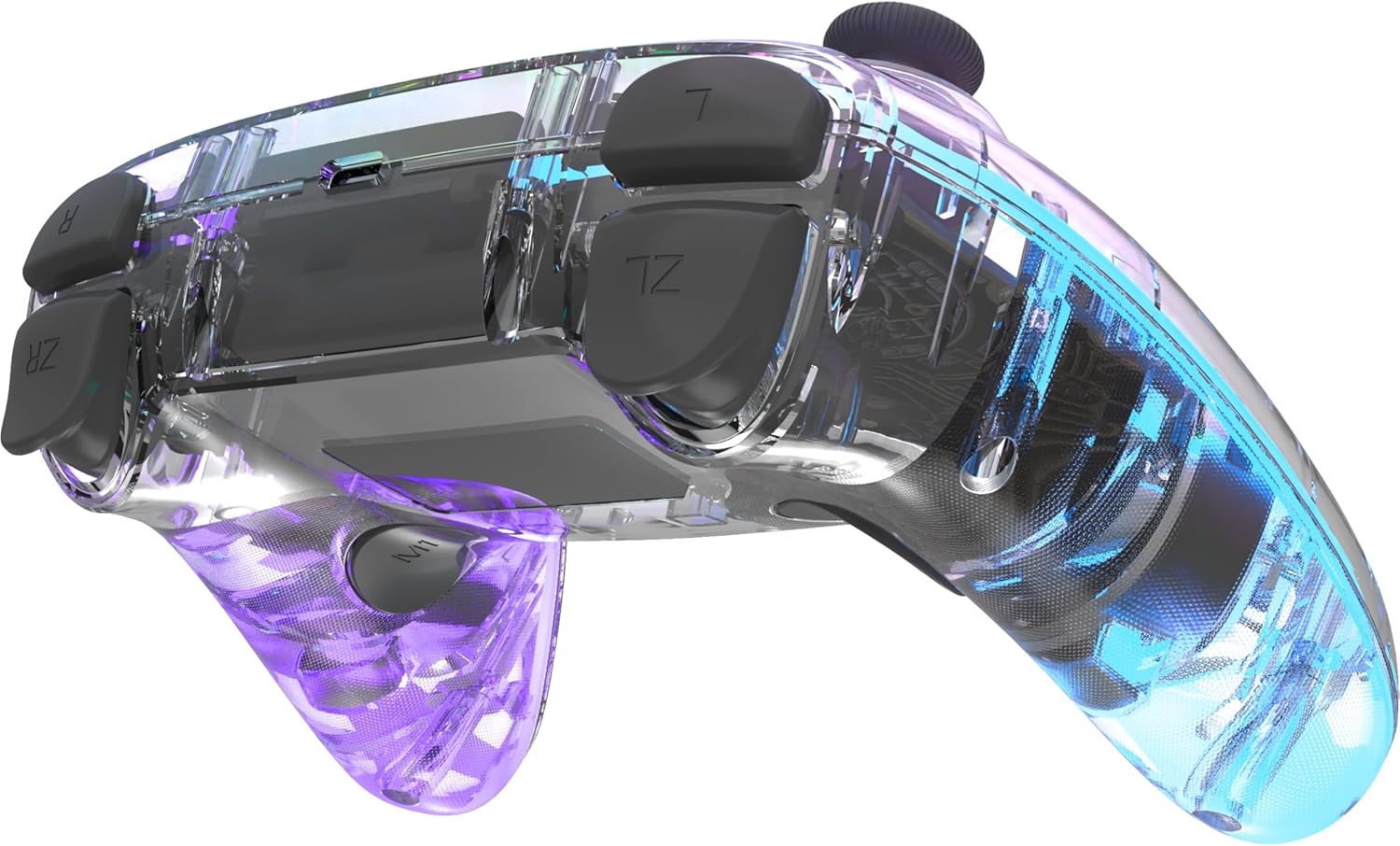 Gaming Consoles & Controllers - Speedlink RAIT NX RGB Gamepad - Controller PC Wireless Bluetooth or USB, Hall Effect Sensors, Transparent Illuminated, Dual Vibration, Macro Buttons, Turbo Button, Battery, for PC/Switch/Android/PS3 – Bild 4