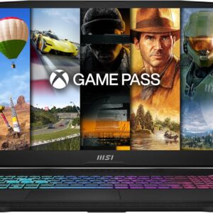 Gaming PC & Laptops – MSI Katana 17 Gaming Notebook, 17.3 Inches, FHD, Intel Core i7-13620H, 2 x 8GB RAM, 1 TB SSD, RTX 4060 8 GB, Windows 11 Home, Gaming Keyboard, Black, B13VFK-269