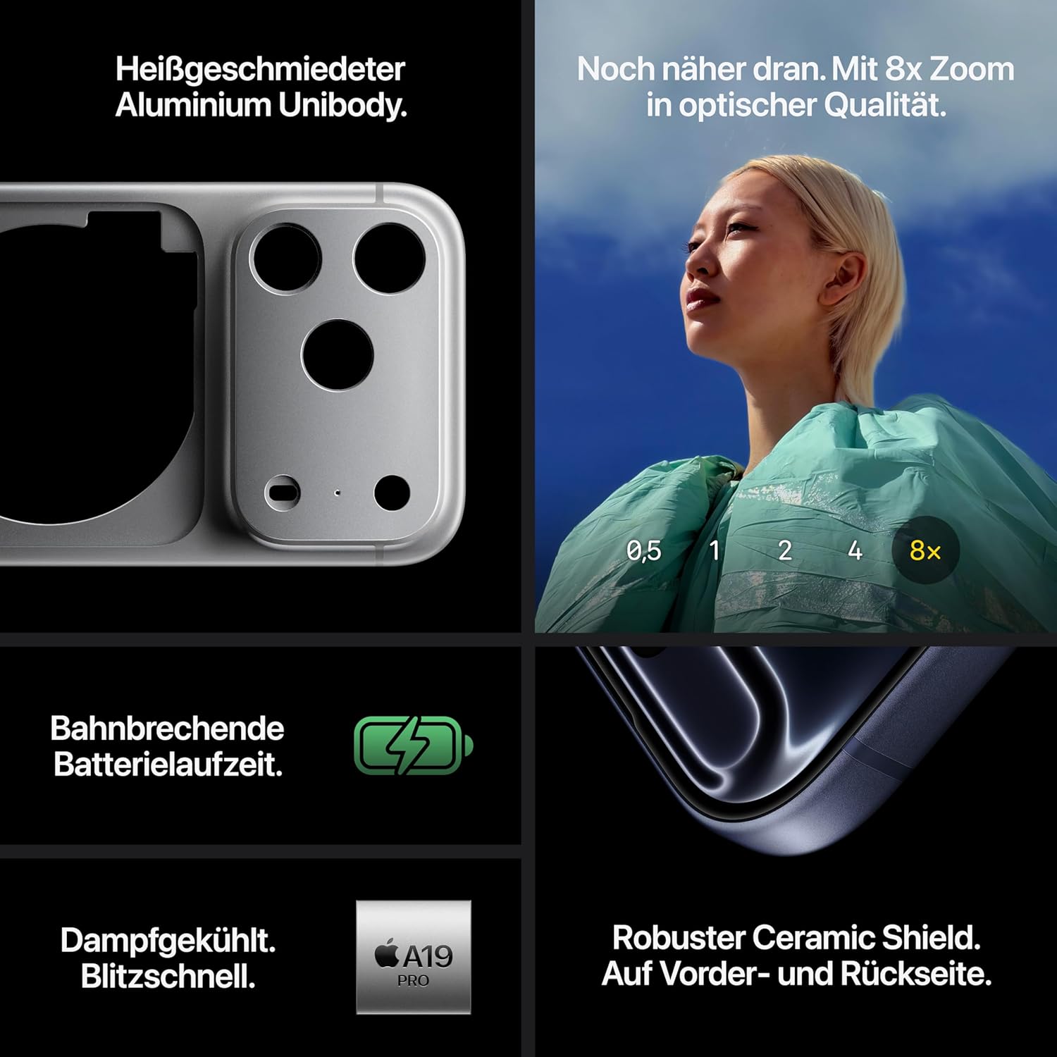 Gaming PC & Laptops - Apple iPhone 17 Pro 256 GB: 6.3 Inch Display with ProMotion up to 120 Hz, A19 Pro Chip, Breakthrough Battery Life, Pro Fusion Camera System with Centre Stage Front Camera; Cosmic Orange – Bild 4