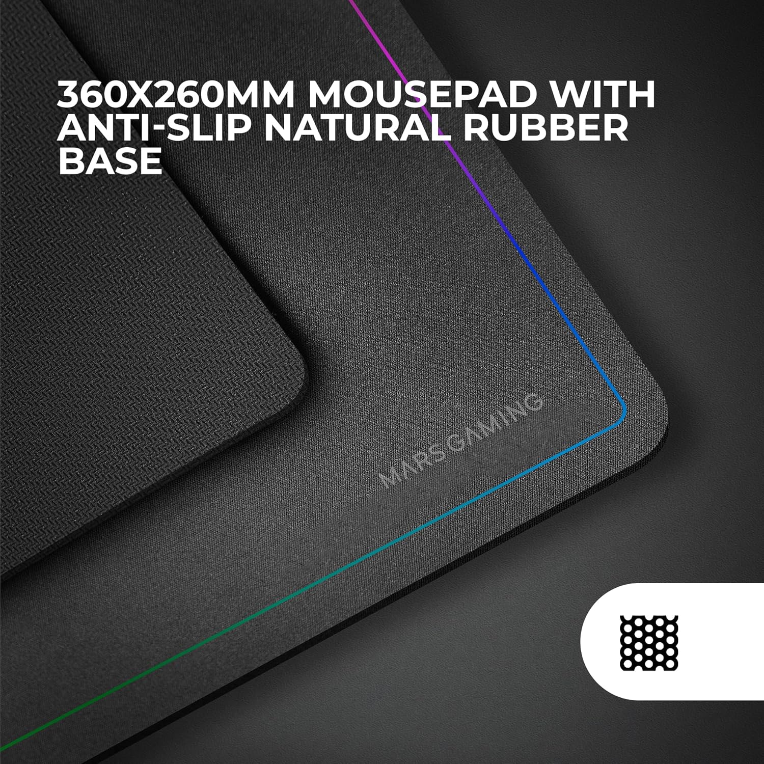 Gaming Tastatur & Maus - Mars Gaming MCPWTKL, Wireless Gaming Combo, DualPro Link 2.4GPRO Technology, TKL FRGB Rainbow Keyboard + RGB 3200DPI Mouse HUANO Switches + Non-Slip 360 x 260 mm Mouse Mat, Black, Portuguese – Bild 5